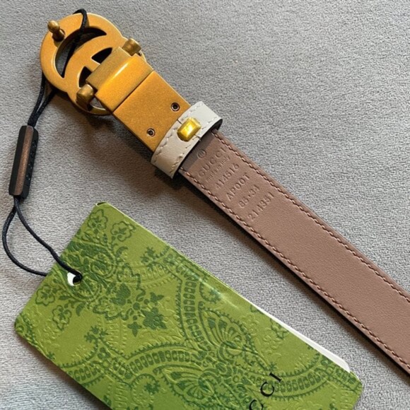 GG Marmont Reversible Skinny Belt - Picture 7 of 7
